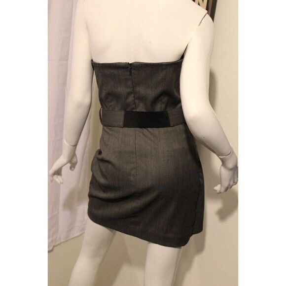 ALICE +‎ OLIVIA Dress Gray Strapless Pleated Party Dress Size 6 - Picture 2 of 8